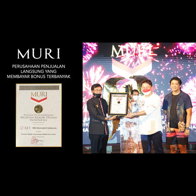 Penghargaan MURI - 03 : Penghargaan MURI - AFC Life Science sebagai Perusahaan Penjualan Langsung yang membayar bonus terbanyak